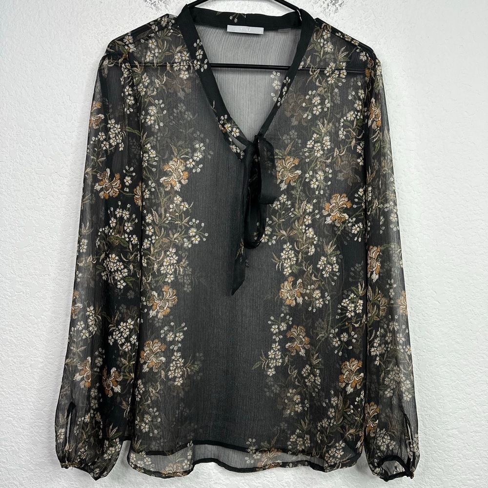 Tart Shirt‎ Womens Large Sheer Floral Dark Romantic Fairy Goth Coquette Boho